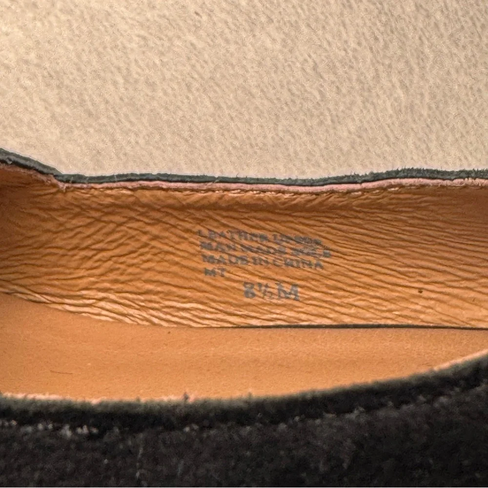 Black Suede Wedge Sandals Espadrilles by Bettye Muller - Picture 5 of 6